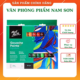 Màu gouache paint mont marte bộ 12/18/24 màu x 12 ml