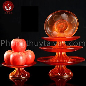 Mua Dĩa trái cây bàn thờ giả lưu ly 23cm_video