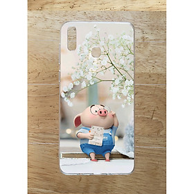 Ốp Lưng Dùng Cho Samsung A20 (Dẻo) - Heo Đọc Sach