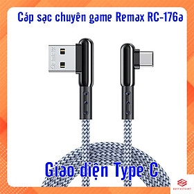 Mua Cáp sạc chuyên game cổng Type C Remax RC-176a max 2.1A gập 90 độ- HÀNG CHÍNH HÃNG