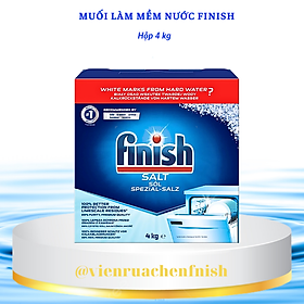 Combo Muối rửa bát Finish 4kg+Vệ sinh máy Finish