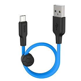 Mua Cáp Sạc USB Sang Micro-USB Hoco  X21 Plus Đồng Bộ Hóa Dữ Liệu Sạc Dài 0 25m - Hàng Chính Hãng
