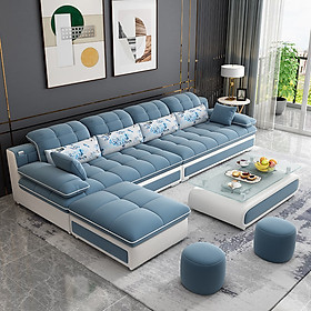 Sofa Góc L Phong Cách Hiện Đại Sang Trọng, Ghế Sofa Phòng Khách Mẫu Mới Kích Thước 2m8 x 1m6 Mã HG-11