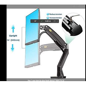 Arm 1 màn hình đa năng North Bayou F100A (Từ 22"-35" | Lắp được Tivi) hàng chính hãng