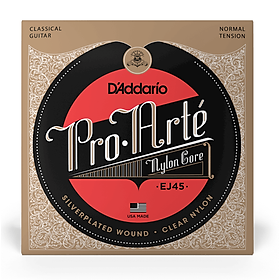 Hình ảnh Bộ dây đàn Guitar Classic/ Classical Guitar String Set - D'Addario EJ45 - Pro-Arte Nylon Core, Normal Tension, Silverplated Wound, Clear Nylon - Hàng chính hãng