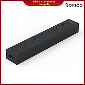 Bộ chia USB HUB 7 cổng USB 3.0 - Orico H7013-U3-AD - Hàng Chính Hãng - Màu