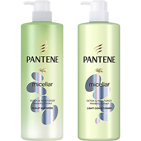 Bộ Đôi Pantene Micellar Hương Hoa Súng (Dầu Gội 530ml + Kem Xả 530ml) - Làm sạch sâu - Nuôi dưỡng tóc