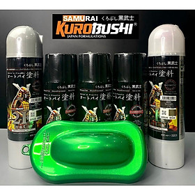 COMBO Sơn Samurai màu xanh lá FINO Y630 gồm 5 chai đủ quy trình Lót - Nền