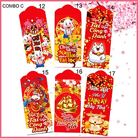 Xấp 10 bao lì xì - 100 Mẫu Bao Lì Xì Cao Cấp 2021, Nhiều Mẫu Mã Lựa Chọn, Chúc Năm Mới Trọn Vẹn Yêu Thương, Phát Tài Phát Lộc, Sức Khỏe Dồi Dào, Vạn Sự Bình An