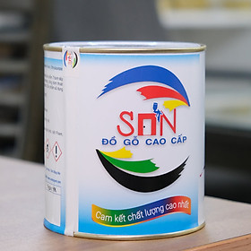 Sơn Bóng PU Tự Nhiên- Chống mối mọt,chống kiềm, ẩm mốc, Độ phủ cao Loại 1KG- SON Đồ Gỗ Cao Cấp - Hàng chính hãng