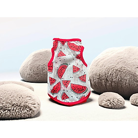 ÁO THUN BA LỖ HOẠ TIẾT DƯA HẤU THÔNG HƠI SIÊU CUTE TỪ 1-7KG DÀNH CHO THÚ CƯNG CHÓ MÈO