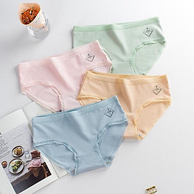 ComBo 5 Quần Lót Nữ Cotton , Cao Cấp Cạp Sọc Xuất Nhật 170