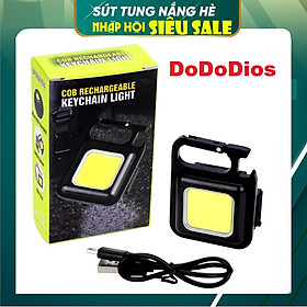 Đèn LED Mini Móc Khóa - Đèn Pin COB - Đèn Pin Dã Ngoại - Sạc USB Tiện Dụng