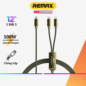 Mua Cáp Sạc Nhanh Đa Năng 2in1 Type C to C+C 100W Remax RC-092t Bảo Hành Chính Hãng 12 Tháng 1 Đổi 1- Hàng Chính Hãng