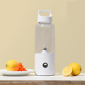Máy Xay Sinh Tố Mini Cầm Tay (500ML) (4000mAh) - Trắng