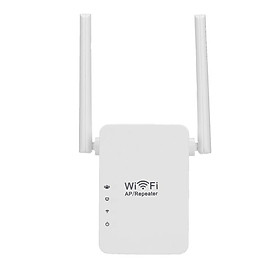 Bộ lặp WIFI WR13 mở rộng phạm vi kết nối tăng cường tín hiệu định tuyến 300Mbps 2 ăng-ten-Màu trắng-Size Phích cắm của Hoa Kỳ