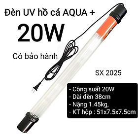Đèn UV 150W AQUA SUV+ Diệt Khuẩn, Rêu Tảo Hồ Cá Koi , Xử Lý Nước Thải, Nước Sinh Hoạt Trong 7 Ngày