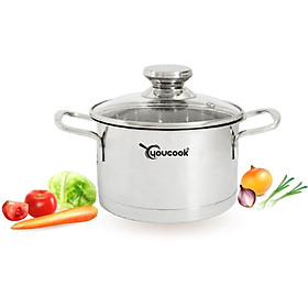 Nồi Inox You Cook 3 Đáy Thân Đứng YCP16-3LS