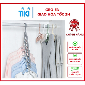 Mua Set 10 Móc Treo Quần Áo 9 Lỗ Đa Năng - Chính Hãng GROFA