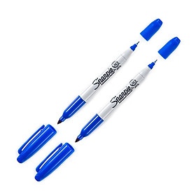 Combo 2 bút lông dầu hai ngòi vẽ đa chất liệu Sharpie Twin Tip