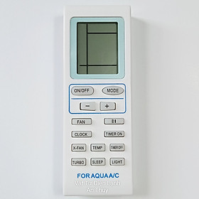 Remote máy lạnh AQUA mặt xanh - Điều khiển máy lạnh AQUA - Remote điều hòa AQUA - Điều khiển điều hòa AQUA