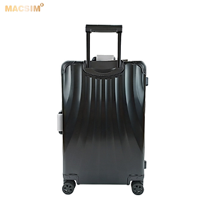 Vali hợp kim nhôm nguyên khối MS1307 Macsim cao cấp màu đen , màu bạc, màu Ti-gold cỡ 24inches - màu đen