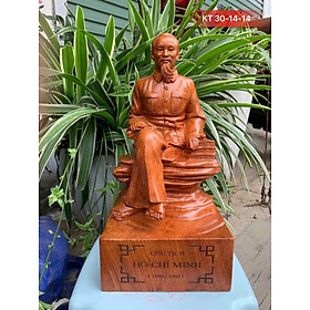 Mua Tượng bác hồ bằng gỗ hương đá kt cao 30×14×14cm