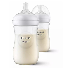 Bình sữa mô phỏng tự nhiên mới hiệu Philips Avent  cho trẻ từ 1 tháng tuổi (260ml-đôi)_SCY903.02