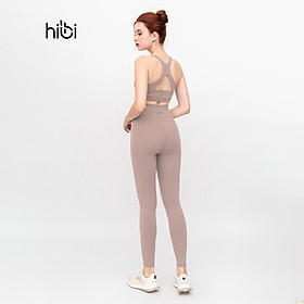 Set đồ tập Yoga Luxury Hibi Sports H138 - Áo Bra khoét lưng tam giác - Kèm mút nâng ngực