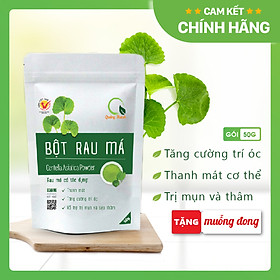 [CHÍNH HÃNG] Bột Rau Má Sấy Lạnh Nguyên Chất  - Mát gan, detox, giảm mụn, giảm cân, giải nhiệt cơ thể - Gói 50gr