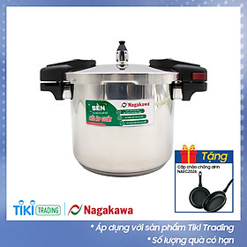 Nồi Áp Suất Cơ Inox Cao Cấp Đáy Từ Nagakawa NAG1452 (5L) - Dùng Trên Mọi Loại Bếp - Hàng Chính Hãng