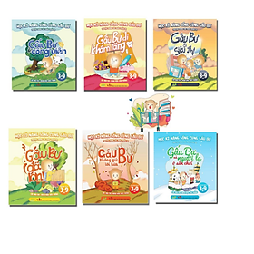 Truyện Tranh Tư Duy Phát Triển EQ Trí Tuệ Cảm Xúc Dành Cho Bé Từ 3 - 9 Tuổi - Học Kỹ Năng Cùng Gấu Bư. Tặng tranh cát cho bé - An Phước Books