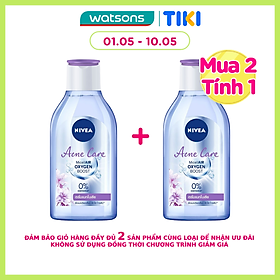 Nước Tẩy Trang Nivea Acne Care Chăm Sóc Da Mụn Dành Cho Da Mụn, Dễ Nổi Mụn 400ml