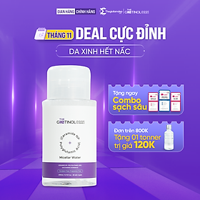 Nước tẩy trang giúp loại bỏ các lớp trang điểm, bụi bẩn, hỗ trợ làm sạch bã nhờn, mụn đầu đen The Gentinol 0221 200ml