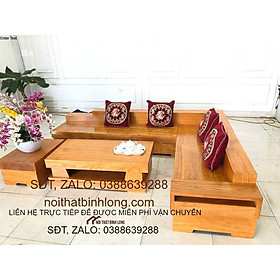 Mua Sofa  gỗ gõ đỏ nguyên khối 12849