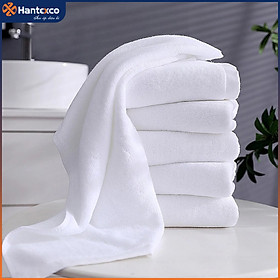 Mua (Bộ sản phẩm) Khăn tắm  Khăn mặt  Khăn tay khách sạn trắng trơn HANTEXCO 100% cotton  mềm mại  không xù lông tiêu chuẩn 5 sao