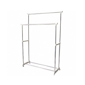 Mua Sào phơi  giá phơi quần áo hộp đôi inox phi 25 có bánh xe cao cấp thay đổi chiều cao