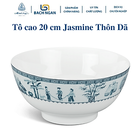 Mua Tô cao Minh Long 20 cm Jasmine Thôn Dã - Bằng sứ  Hàng Đẹp  Cao Cấp  Dùng Trong Gia Đình  Đãi Khách  Tặng Quà Tân Gia