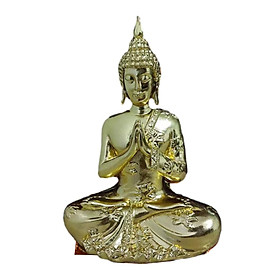 Thailand Buddha Statue Resin Buddha Figurine Vintage Style Artwork Gift Resin Sculpture for Living Room Home Desktop Decor