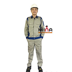 Mua Bộ Quần Áo Bảo Hộ Lao Động - Ghi Phối Xanh
