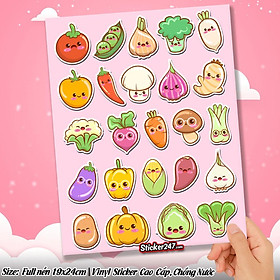 Mua Sticker Food Rau Củ aKawaii Sticker chống nước Sticker dán laptop ...
