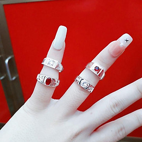 Nhẫn bạc bé trai đính đá cao cấp YN JEWELRY
