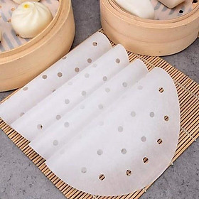 Mua Giấy Nến Đục Lỗ Thếp 100 Tờ 22cm Lót Nồi Chiên Không Dầu