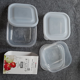 Mua Set 3 Hộp nhựa đựng thực phẩm 380ml Nakaya (nội địa Nhật  màu ngẫu nhiên)