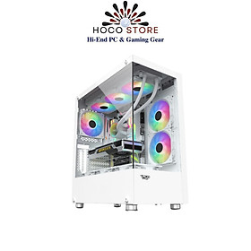 Mua Vỏ Case Máy Tính VSP Gaming bể kính AX4 2 Mặt Kính - Full ATX Case 2 Mặt kính chuyên tản Custom  AIO - Hàng chính hãng