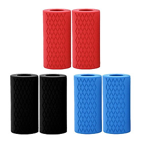 6pcs Dumbbell And Barbell Grips Silicone Grips
