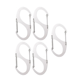 5x Keychain Hook clips S Shaped Hooks Hanger for Hiking Camping Backpacking