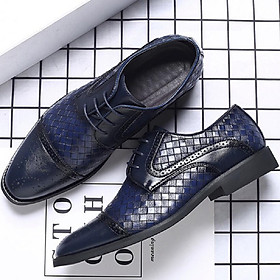Formal business leather shoes fashion single shoes lace up wear-resistant men's leather shoes