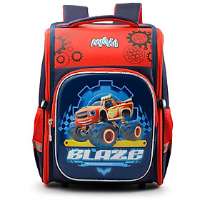 Balo chống gù bé trai Mr.Vui BLCG953 cho học sinh lớp 1-3 (37 x 19 x 30 cm)