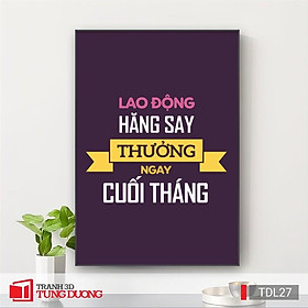 Mua Tranh treo tường động lực văn phòng câu nói slogan truyền cảm hứng  tranh canvas trang trí DL21